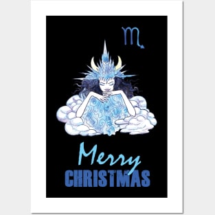 Merry Christmas Scorpio Winter holidays Posters and Art